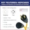 Connecticut Electric Cold Weather Extension Cord, 10 AWG, Indoor/Outdoor, 1 Outlets, L14-30R, Black/Yellow, Nylon, 25 ft HEPC3025 - alternate 2